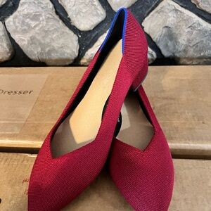 Rothy's Burgundy and Cobalt Women's Heels